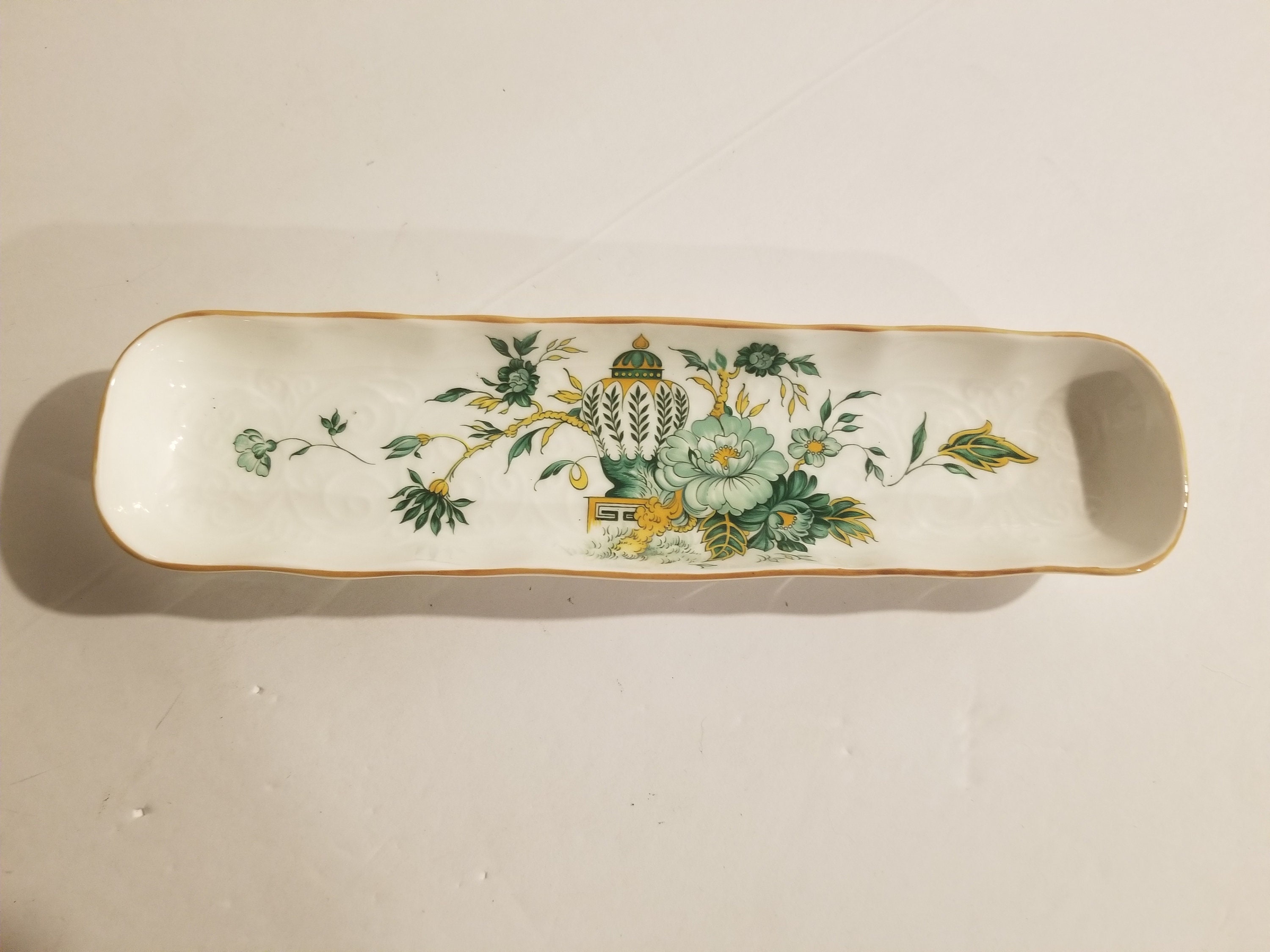 Crown Staffordshire England Bone China Kowloon Olive Dish / Etsy UK