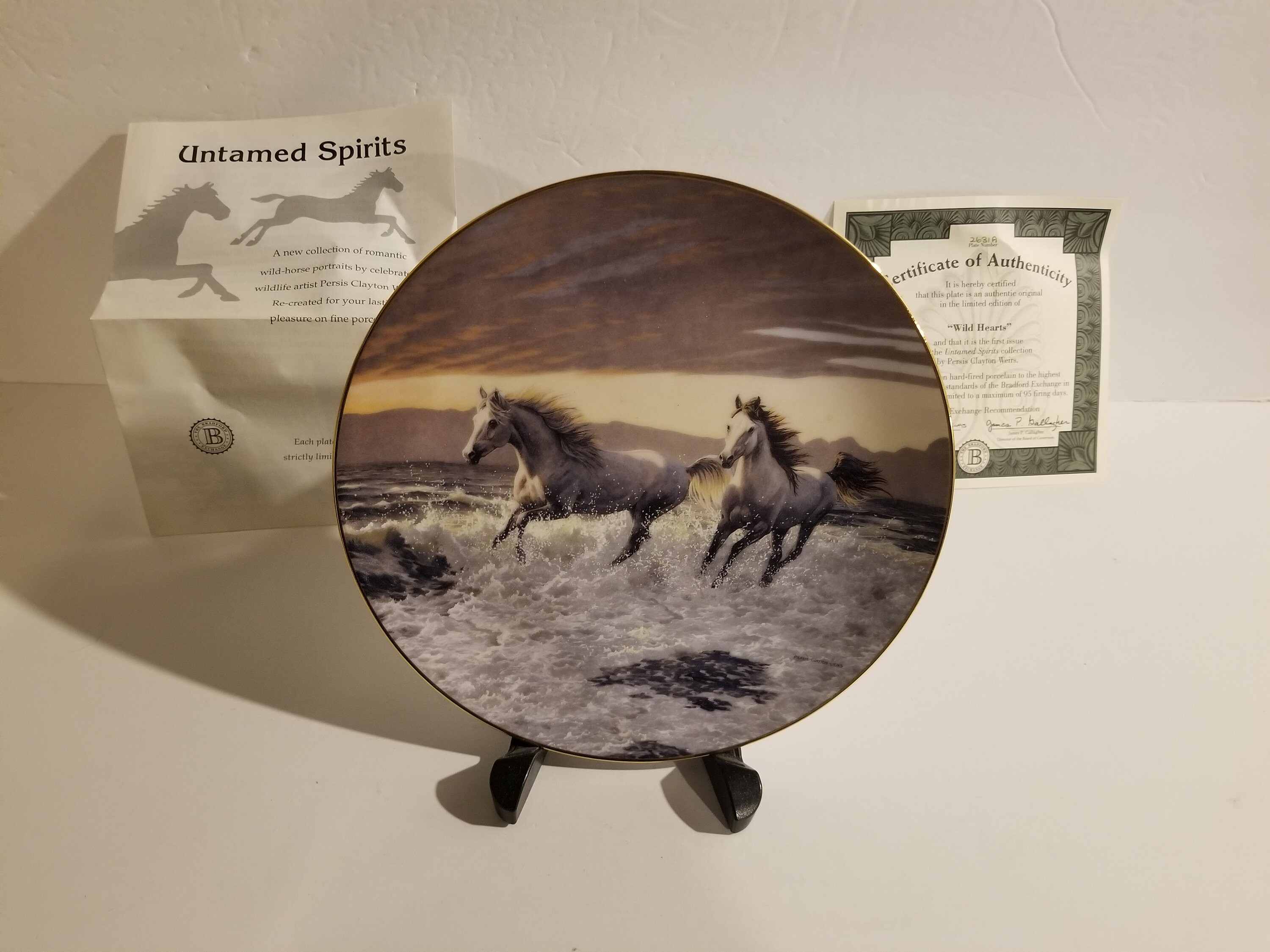 洋書 BRADFORD EXCHANGE Bradford Exchange Collectors Plate (1996) “Yuletide” Bradex