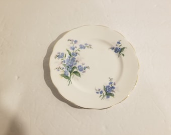 Royal Albert Forget-Me-Not 6 1/4" Bread & Butter Plate England Bone China