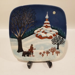 Royal Doulton Group - Collectors International Plate - John Beswick - Christmas In Bulgaria 1974
