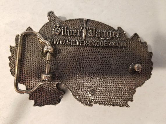 Rare - Silver Dagger Belt Buckle - image 2
