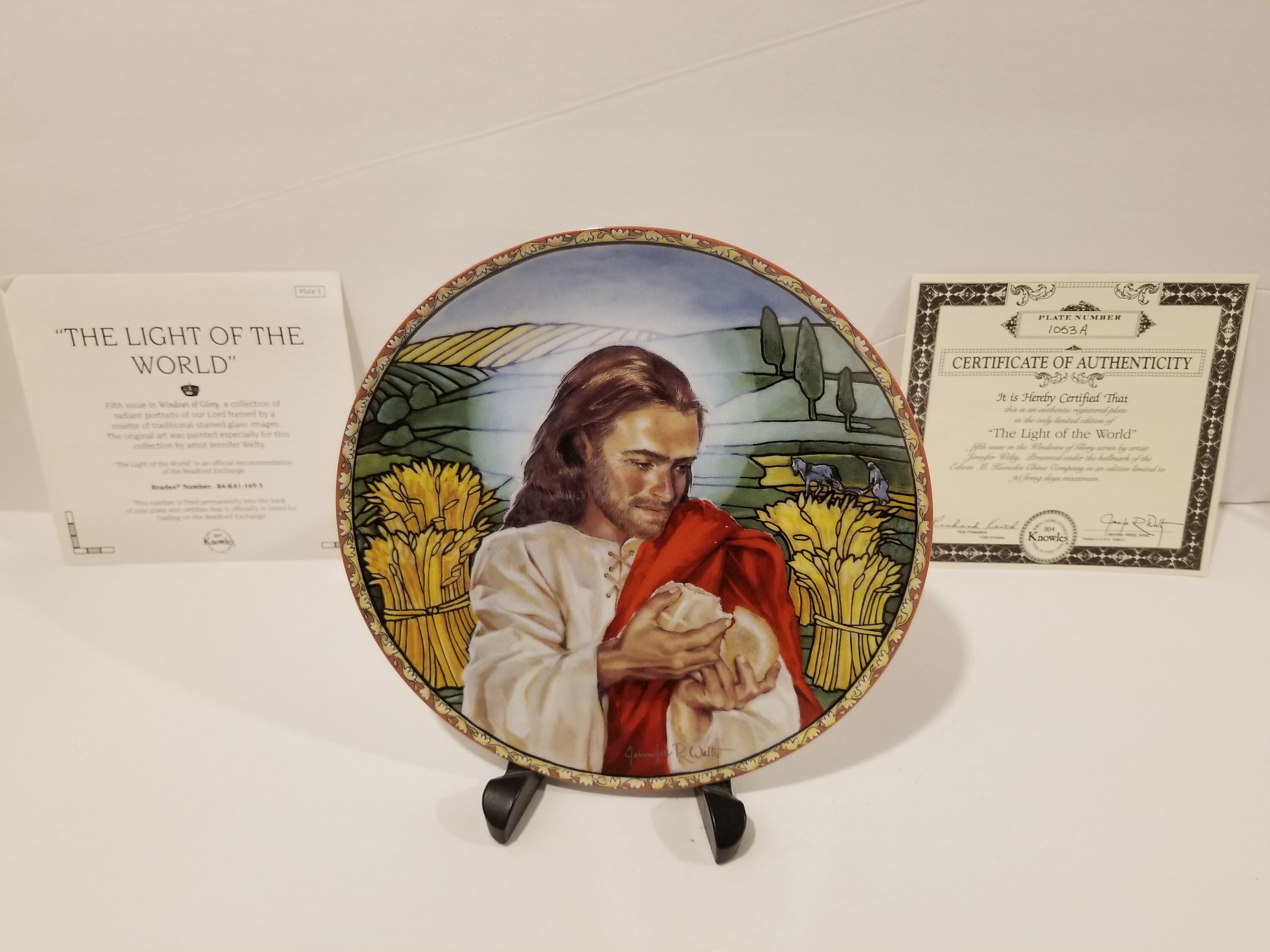 Collector Plate - Windows of Glory Collection by Jennifer Welty