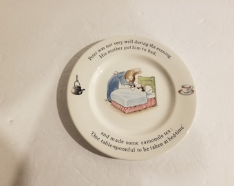 Plato de Peter Rabbit de Wedgewood - Hecho en Inglaterra