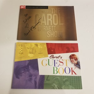Carol Burnett Show - 2 Booklets from DVD Box Sets - 1 is Signed (Autograph)