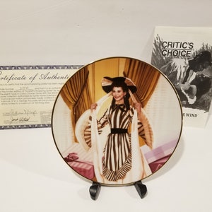 Collectable Plate - Critics Choice - Gone With The Wind Series - Scarletts Shopping Spree 315C (Bradex 84-G20-41.8) W J George 1992