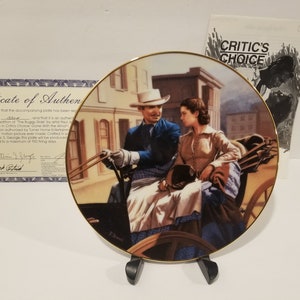 Collectable Plate - Critics Choice - Gone With The Wind Series - The Buggy Ride 1530A (Bradex 84-G2041.9) W J George 1992