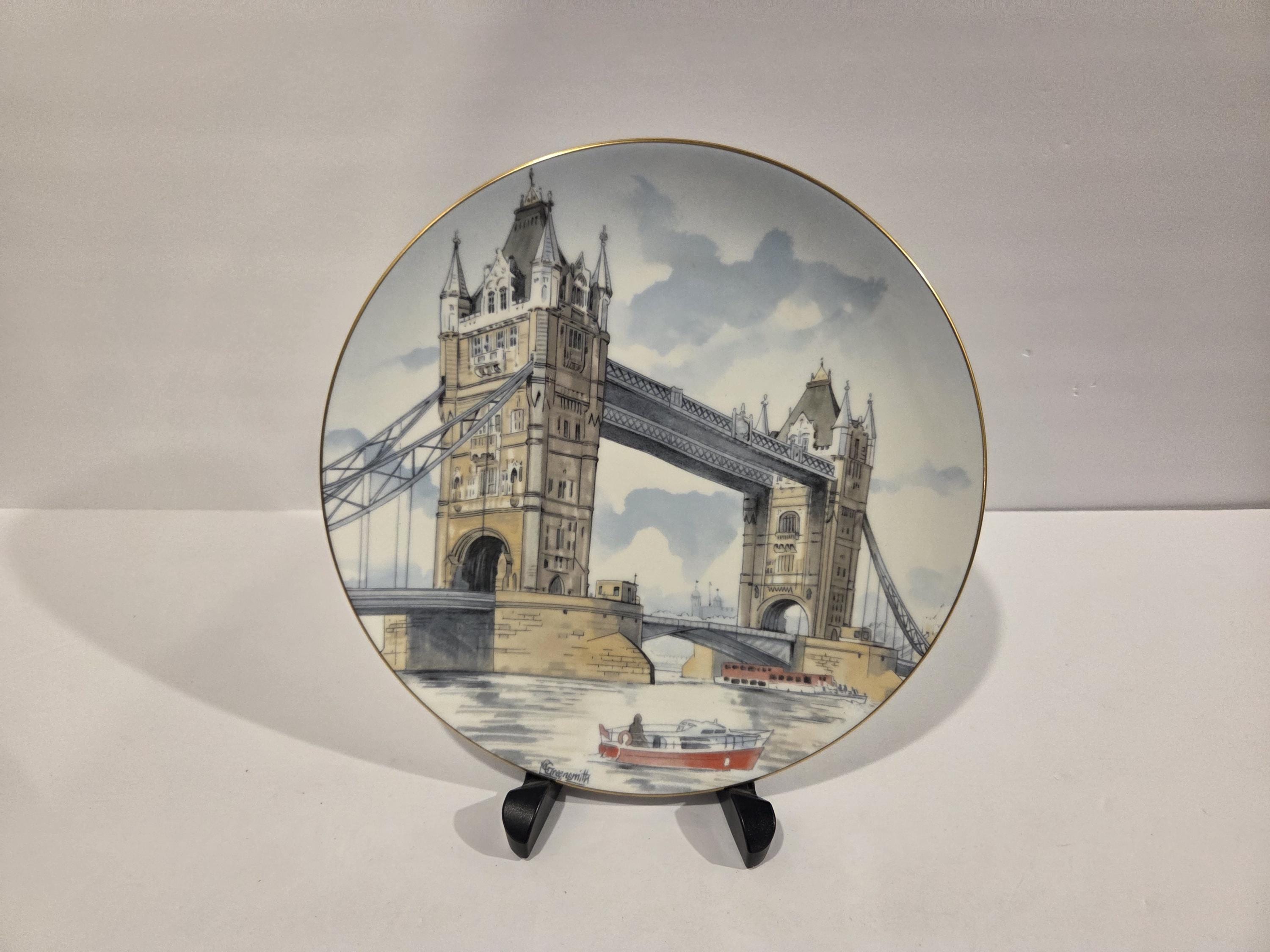 英国 ロンドン LONDON 陶器製 壁掛けプレート ビンテージ レトロ 雑貨 London souvenir plate - Etsy 日本