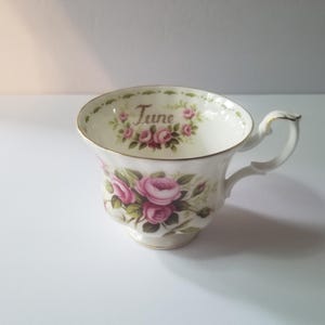Royal Albert - Flower Of The Month - June - Roses - Tea Cup only - Bone China England