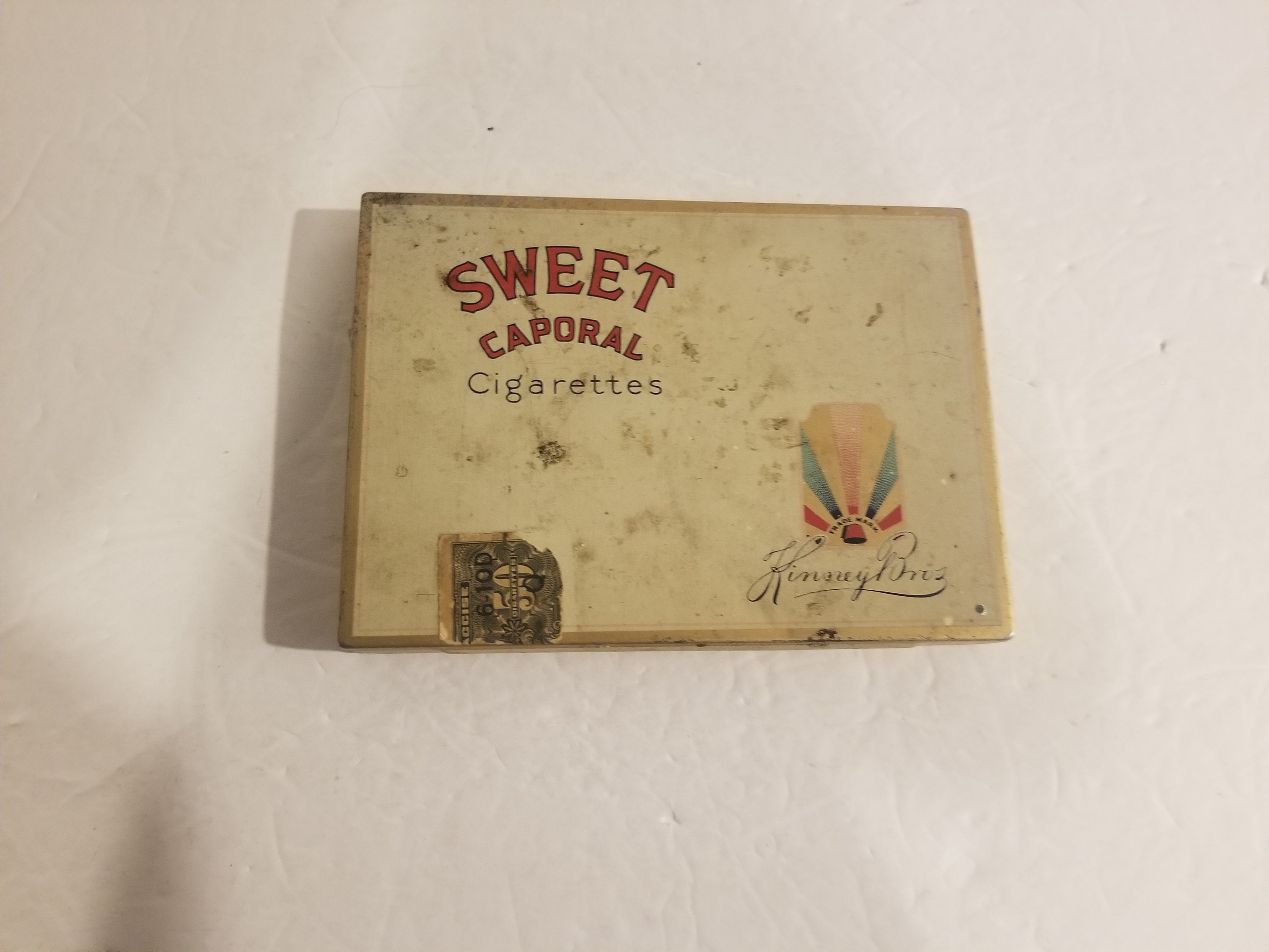 Vintage Cigarette Tin - Sweet Caporal Cigarette's