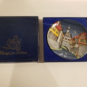 Vintage Barbara Furstenhofer Collectible Decorative Plate 7 3/4&quot; German Vohenstrauss