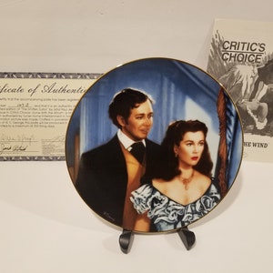 Collectable Plate - Critics Choice - Gone With The Wind Series - The Smitten Suitor 169B (Bradex 84-G20-41.7) W J George 1992