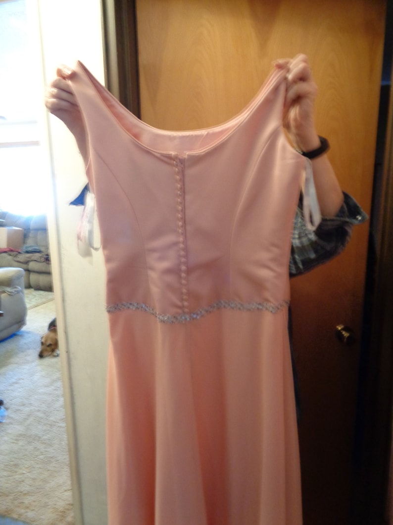 Bridesmad Alfred Angelo Desert Coral Prom Dress Mother of the Bride New with Tag size 1112