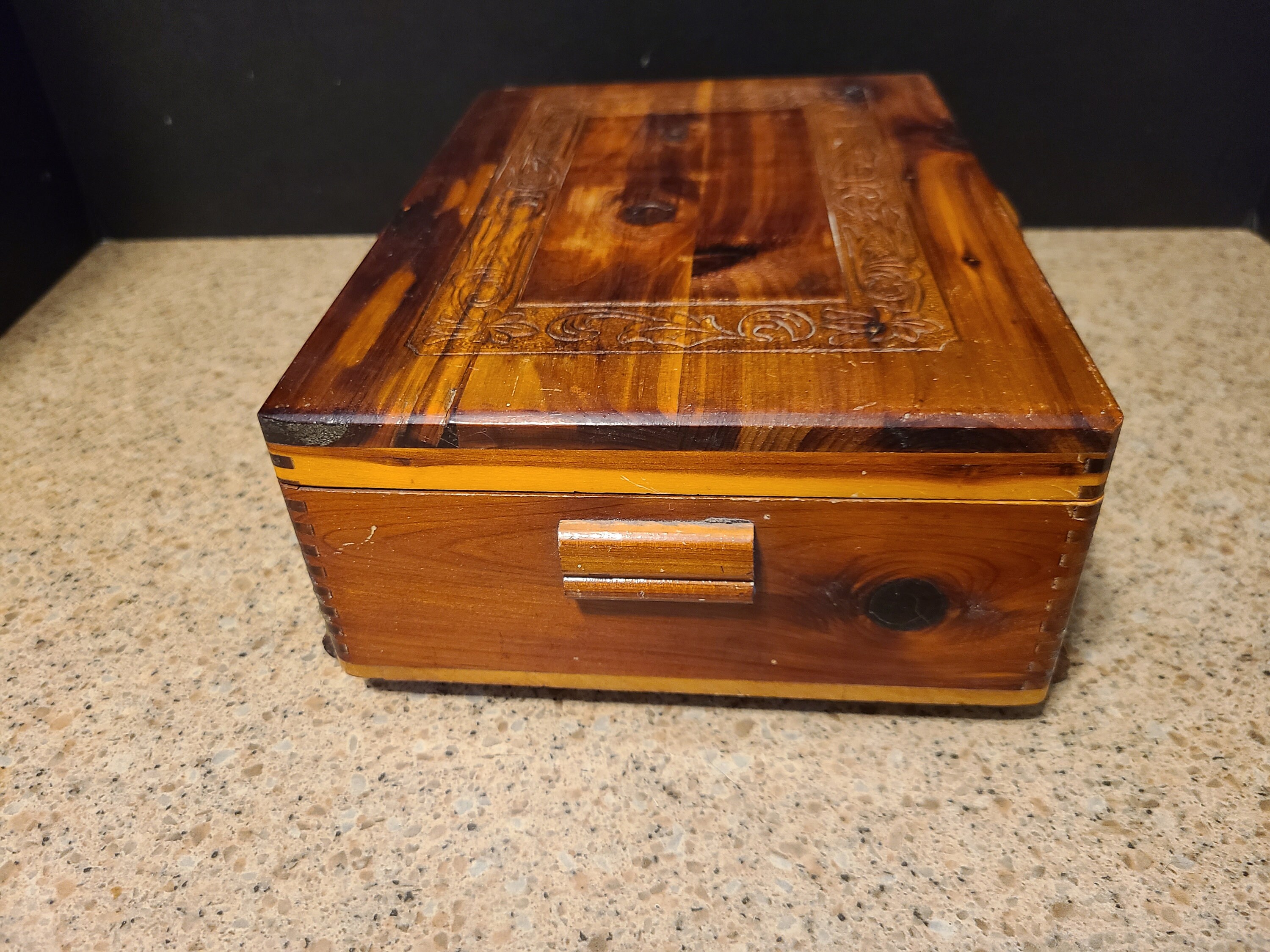 Vintage Miniature Cedar Chest Hope Chest Jewelry Box VGUC Etsy