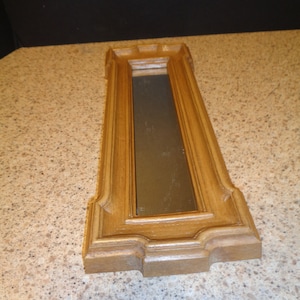 REDUCED AUG 23 Homco Home Interior Vintage Rectangle Wall Mirror Hangs Vertical or Horizonal