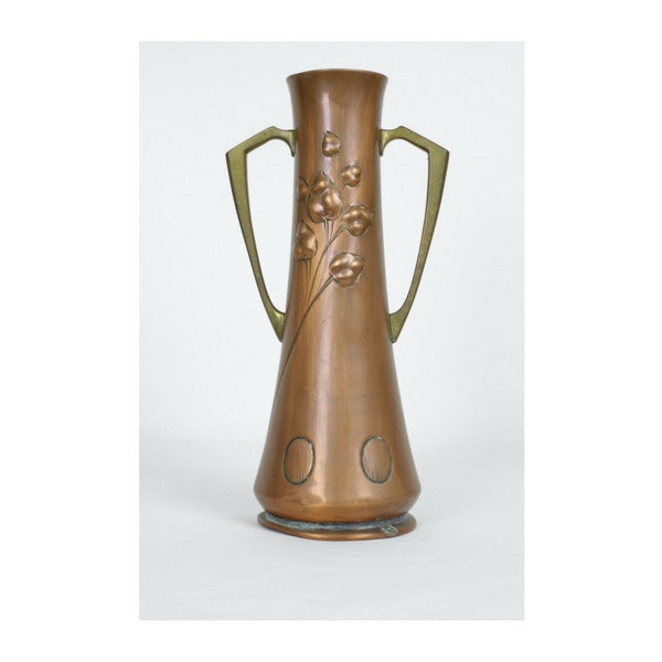 WMF Vase // WMF Arts and Crafts Copper Vase //WMF// Art Nouveau Copper vase // Copper Flower pot // copper vase // Copper Flower Vase