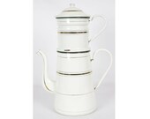 Huge French Enamel coffee pot