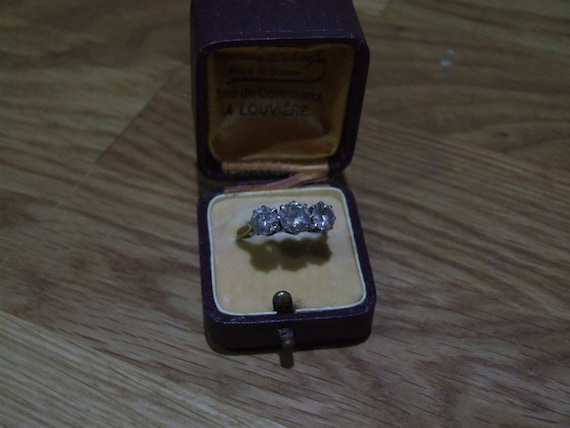 Antique Ring Box // Wedding Ring Box // Engagemen… - image 1