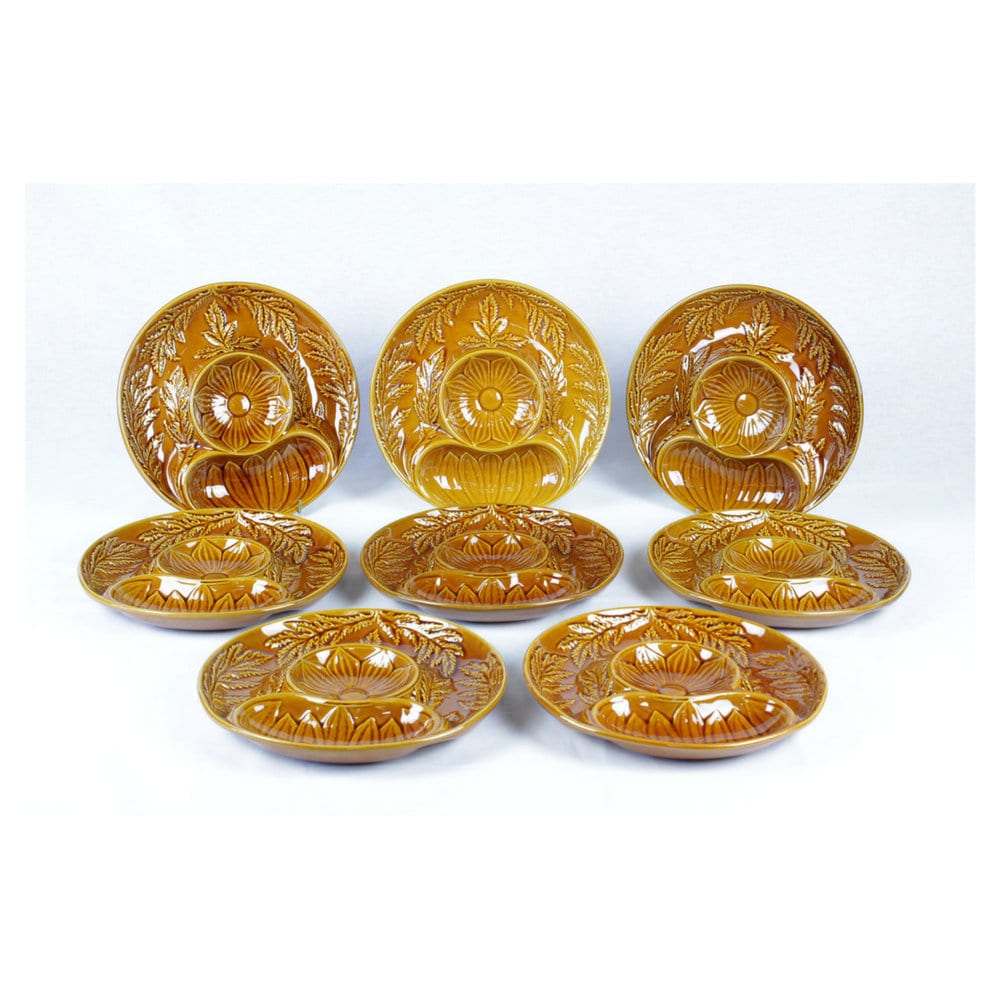 Assiettes d'artichauts // Assiettes d'asperges Portugaises et Ensemble de 8