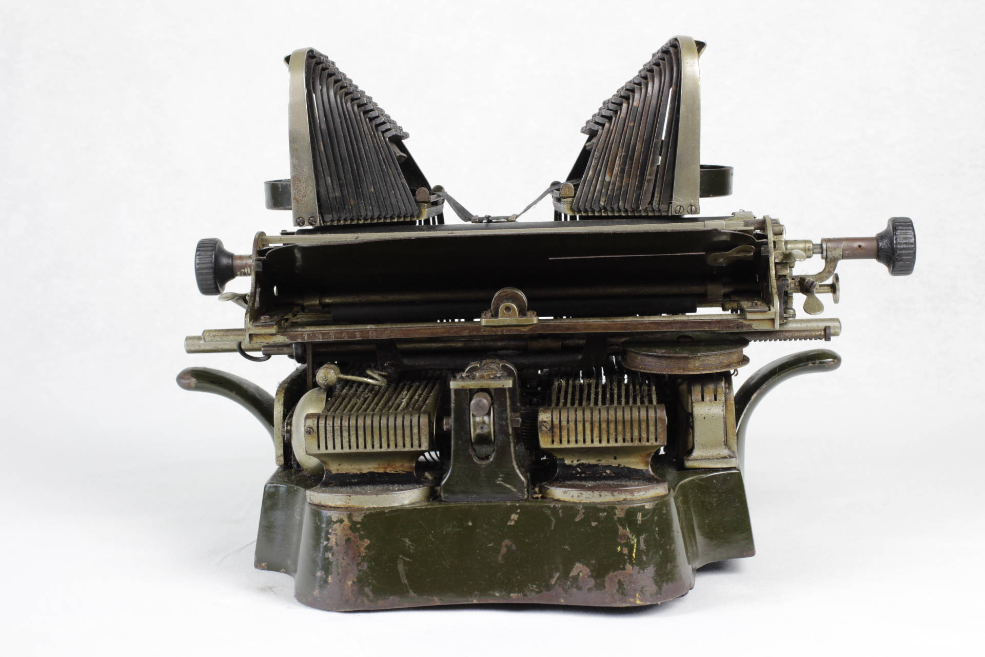 Oliver Typewriter No 3 // Olive Green Typewriter // Antique Etsy