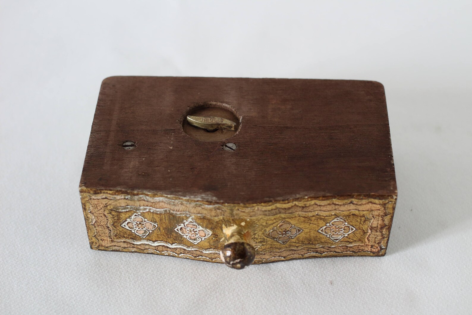 Musical Florentine Jewellery Box Italian Florentine Gold Etsy