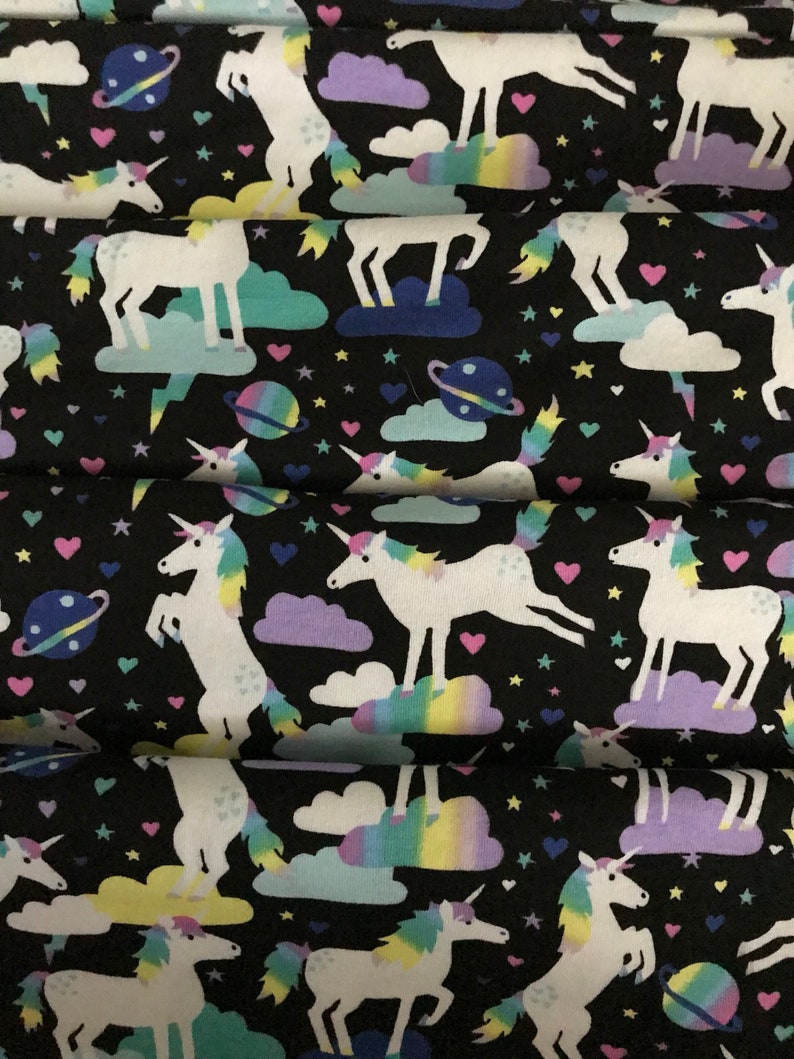 KNIT Unicorns in Space ~ Knit Collection by Dear Stella Designs 955/% CottonSpandex