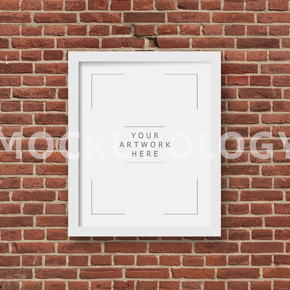 Download 8x10 16x20 24x30 Vertical White Digital Frame Mockup Red ...