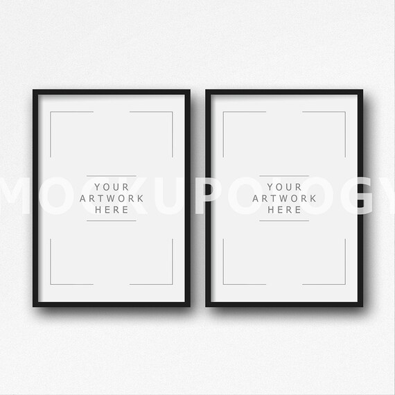 Download Free A4 A2 Set Of Two Vertical Digital Black Frame Psd All Download Product Psd Mockup Packaging For Bottle Psd Mockup Product PSD Mockup Templates
