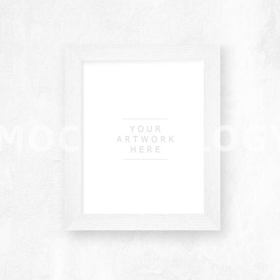 Download 8x10 16x20 20x24 Vertical Digital Wide White Frame Mockup ...