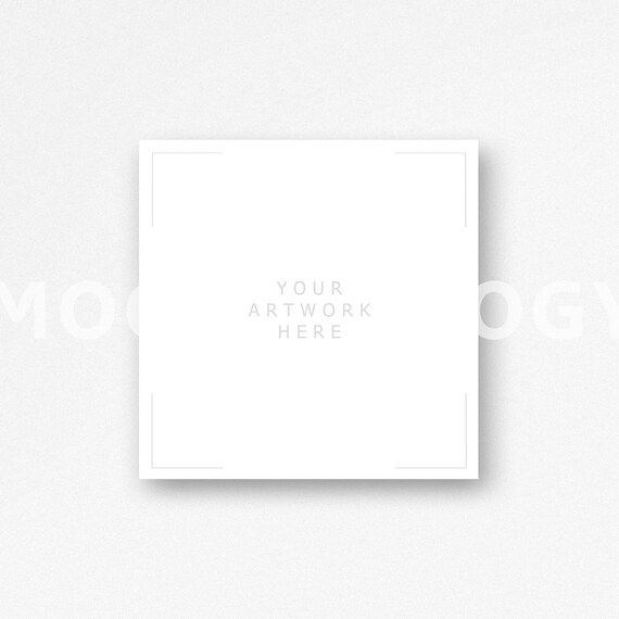 Square White Hanging Canvas Mockup Poster Mockup Stock Styled