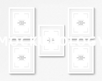 8x10 16x20 24x30 Set Of Four Horizontal Digital White Frame Etsy