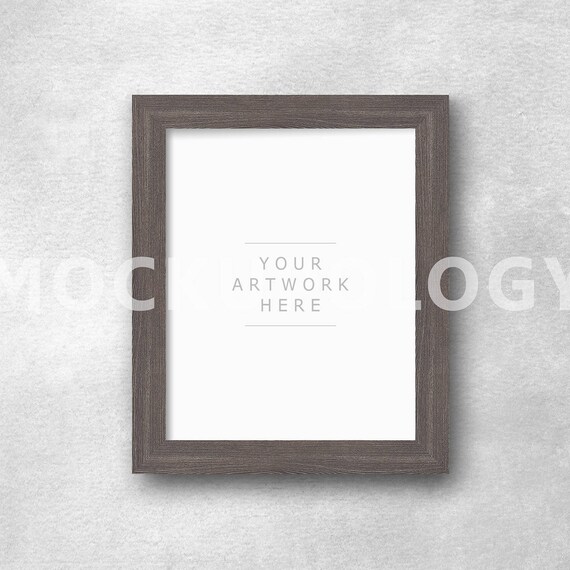 Download 8x10 16x20 20x24 Vertical Digital Wide Brown Frame Mockup ...