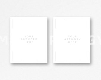 Three A4 Vertical Mockup Hanging Canvases Poster Mockup Etsy