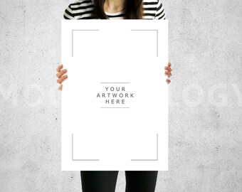 Download A3 Vertical Paper Mockup Girl Holding Poster Mockup Gallery Frame Set Product Mockup Styled Stock Photography Instant Download Best Free Mockups Websites For Designers Yellowimages Mockups