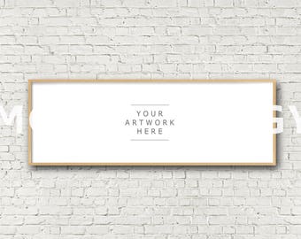 Oak Frame Mockup Etsy