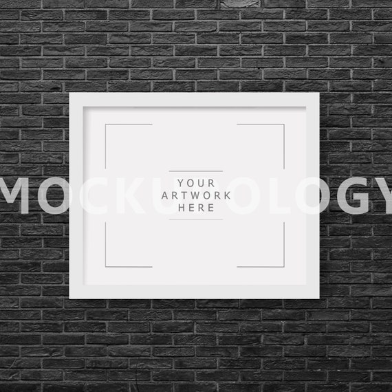 Download 8x10 16x20 24x30 Vertical Digital White Frame On Black ...