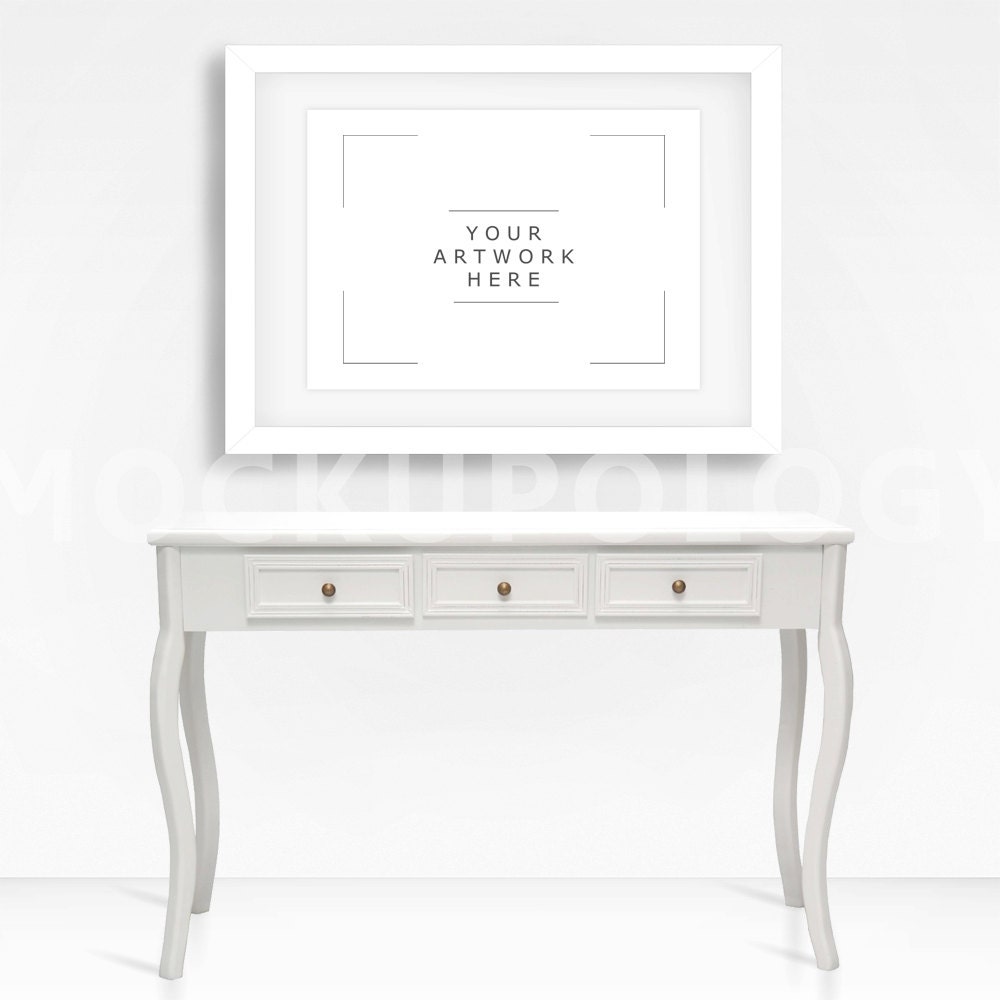 Download A3 Horizontal DIGITAL White Frame Mockup Digital Poster Frame | Etsy