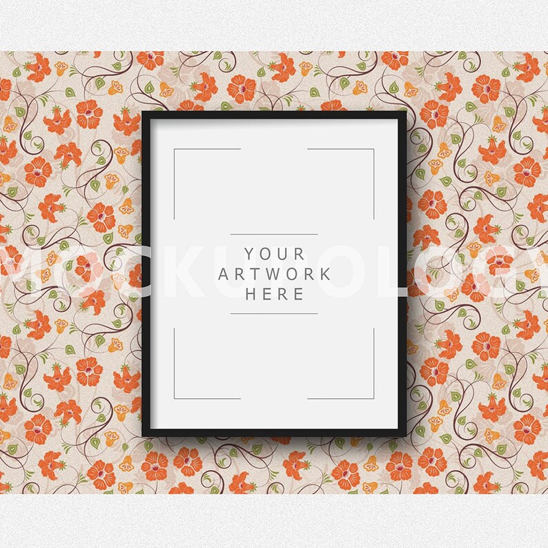 Download 8x10 16x20 24x30 Vertical DIGITAL Black Frame Poster Mockup | Etsy