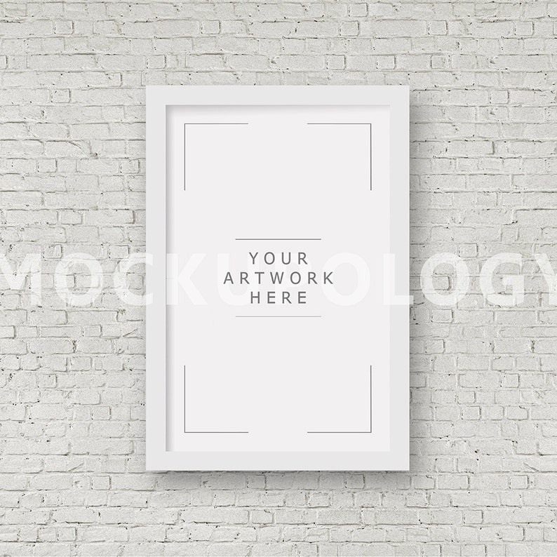 Download 11x17 Vertical White Frame Mockup Styled Photography Poster | Etsy