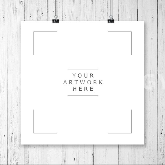 Quadratische Papier Mockup Hangend Mockup Drucken Download Etsy