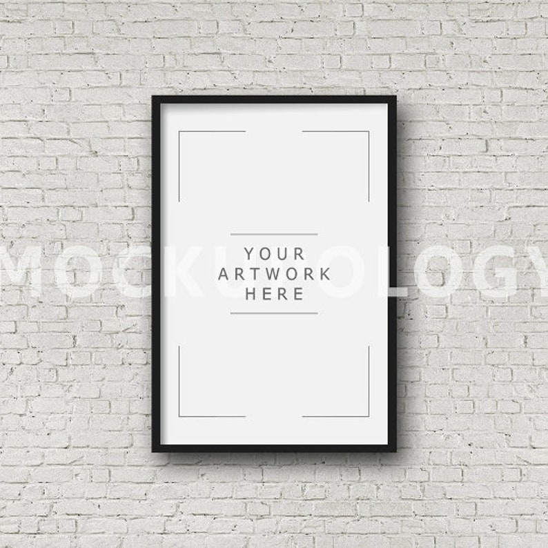 32x48 Vertical Black Frame Mockup Styled Photography Poster Etsy