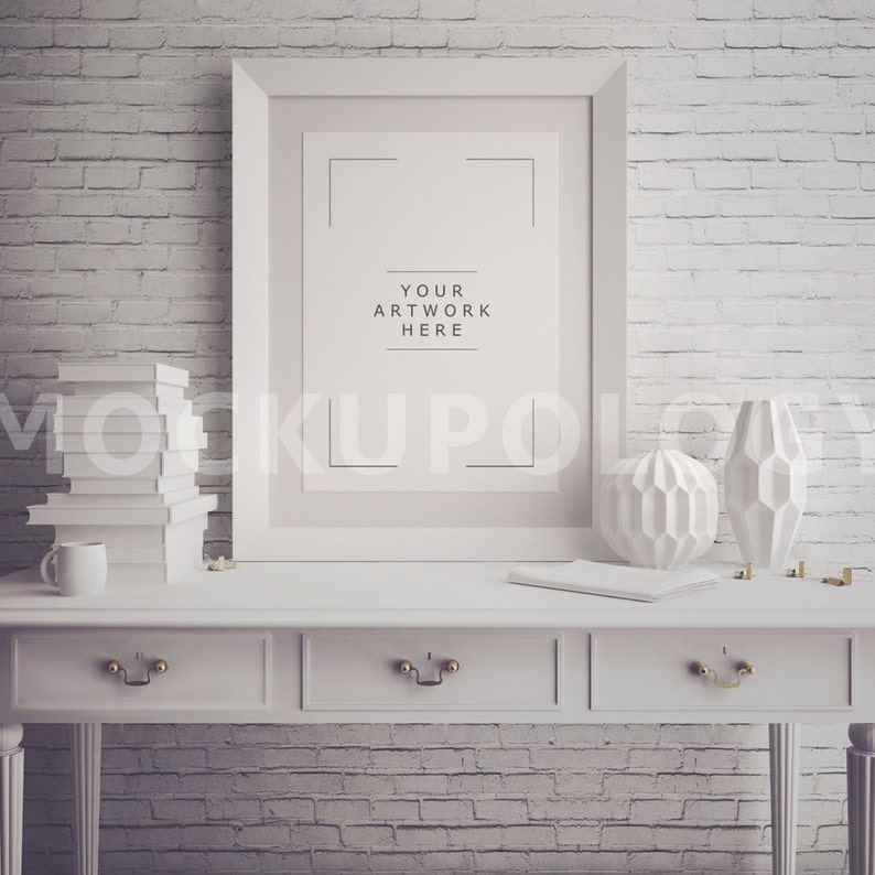 Download A3 Vertical White Frame Mockup Poster Frame Mockup Wooden ...