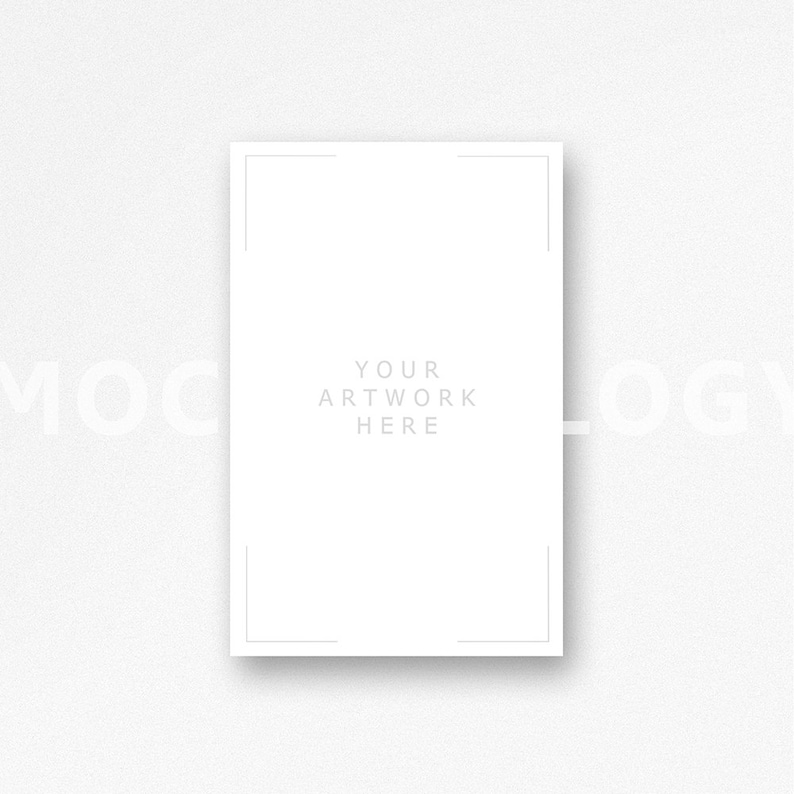 Download 11x17 Verticale White Hanging Canvas Mockup Poster Mockup | Etsy