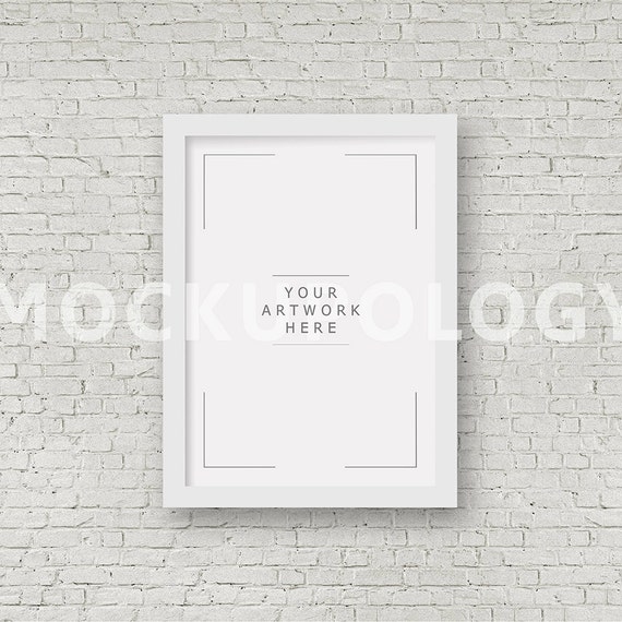 5x7 Vertical Digital White Frame Mockup Styled Photography Etsy