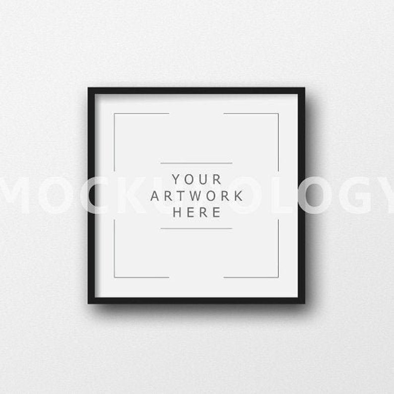 24x24 Digital Frame Mockup Styled Photography Mockup Black Etsy Canada
