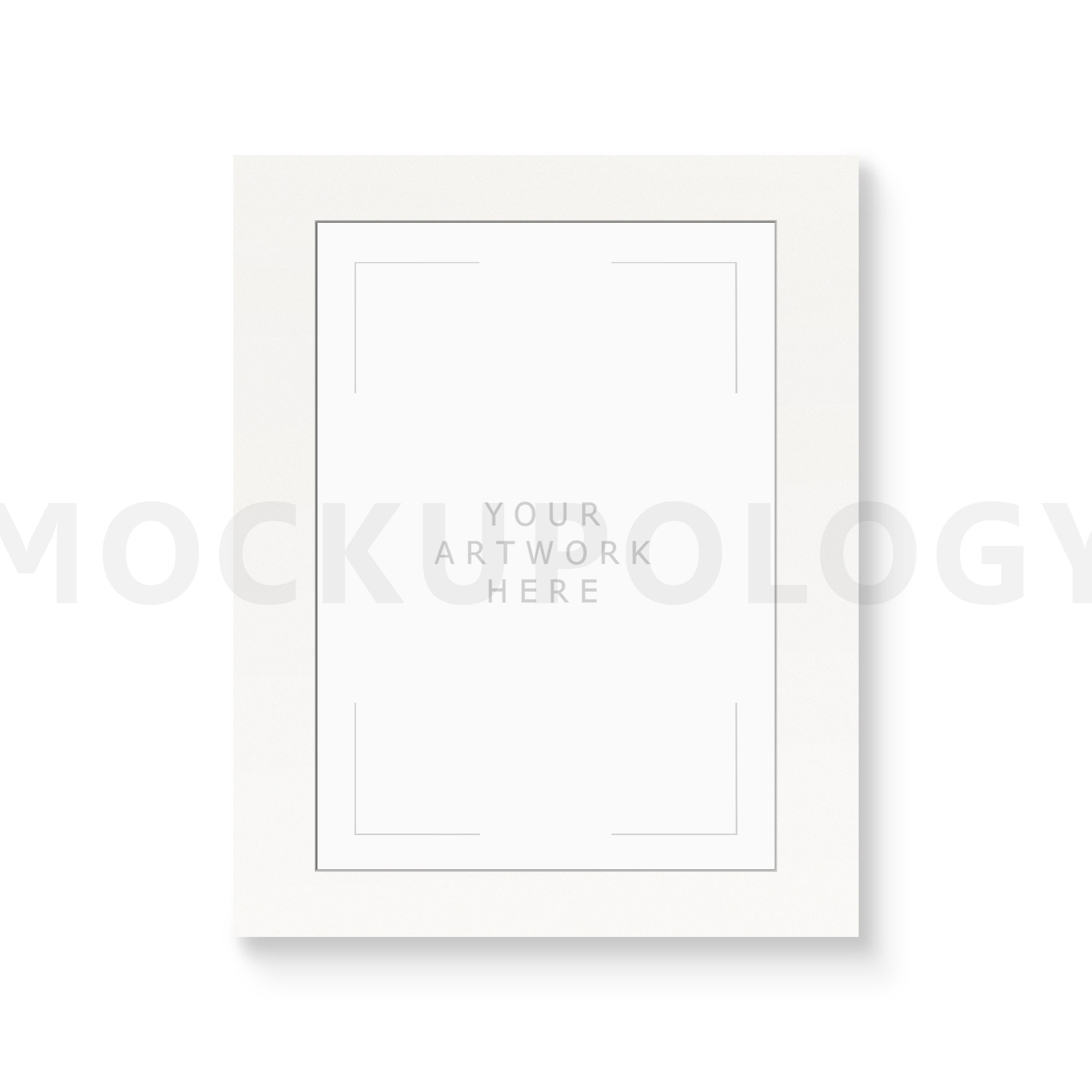 A3 Matted Frame Mockup Blanco Vertical Retrato Mate Matted Etsy
