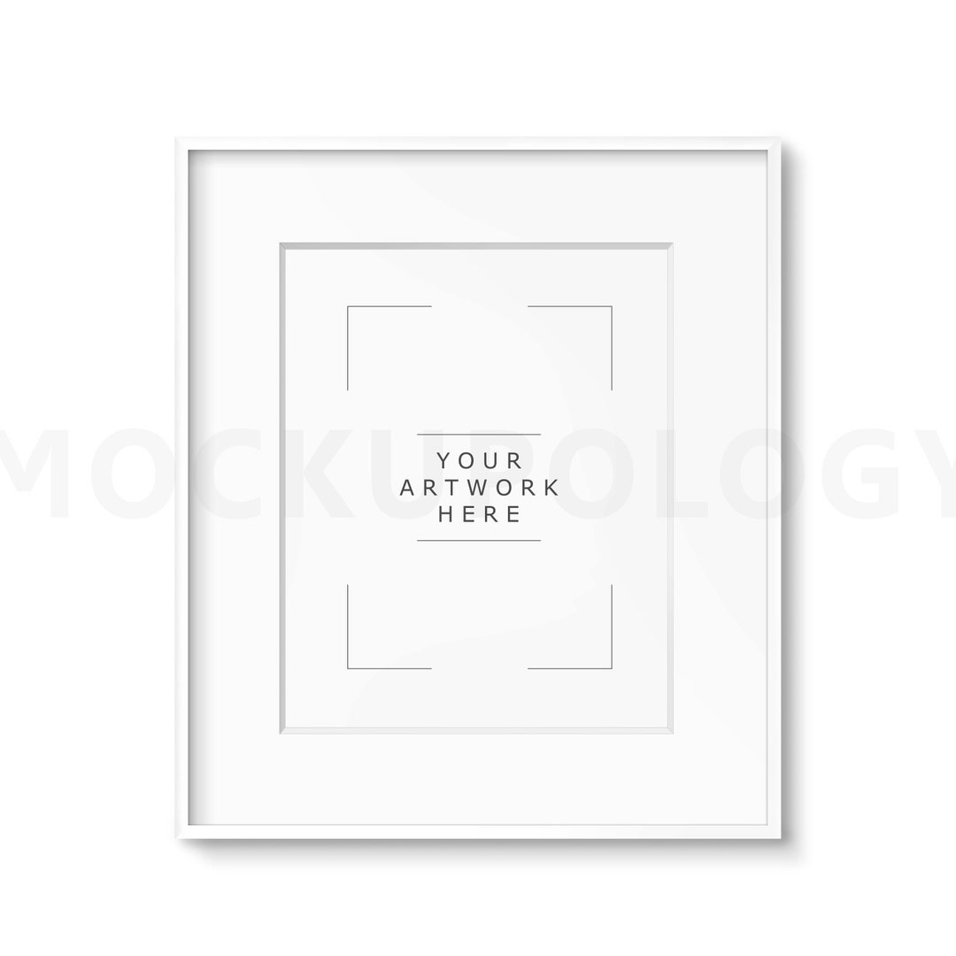 8x10 Digital Frame Mockup Styled Photography Mockup White Etsy