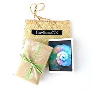 Servicio de envoltura de regalos premium con pequeña bolsa de lino tejida, envoltura de regalo especial, tarjeta de regalo, mensaje personal escrito a mano en el interior,