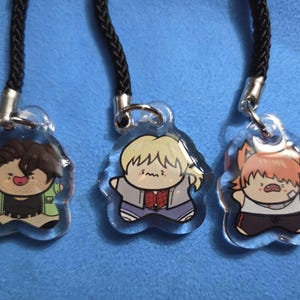 BTD/YKMET cute Ren, Strade, and Lawrence tiny keychains!