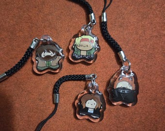 TPOF/BTD cute Derek, Fox, Celia and Mason tiny keychains!