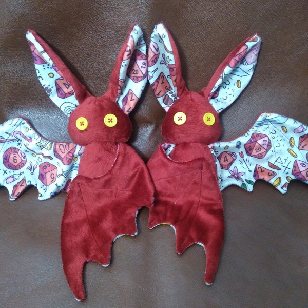 Bat Plush - Red Dice